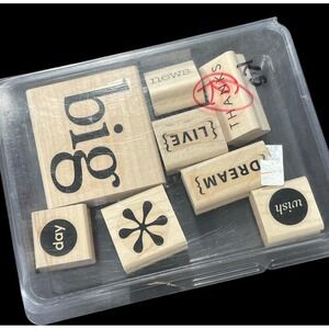 Stampin' Up! 2006 Holiday Mini-Catalog Wood Rubber Stamps Lot